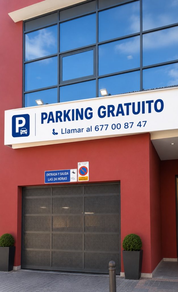 Parking gratuito para clientes de Baby2baby
